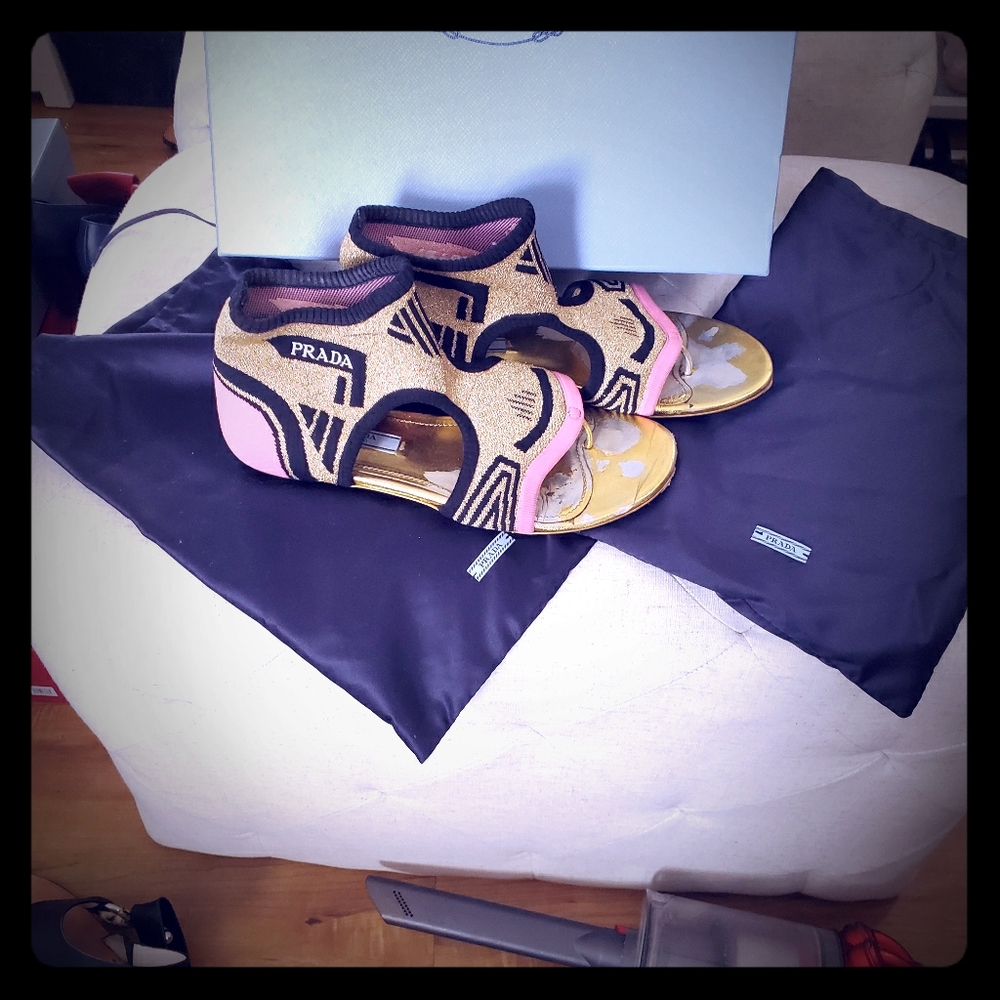 Short Prada Sock Sandels